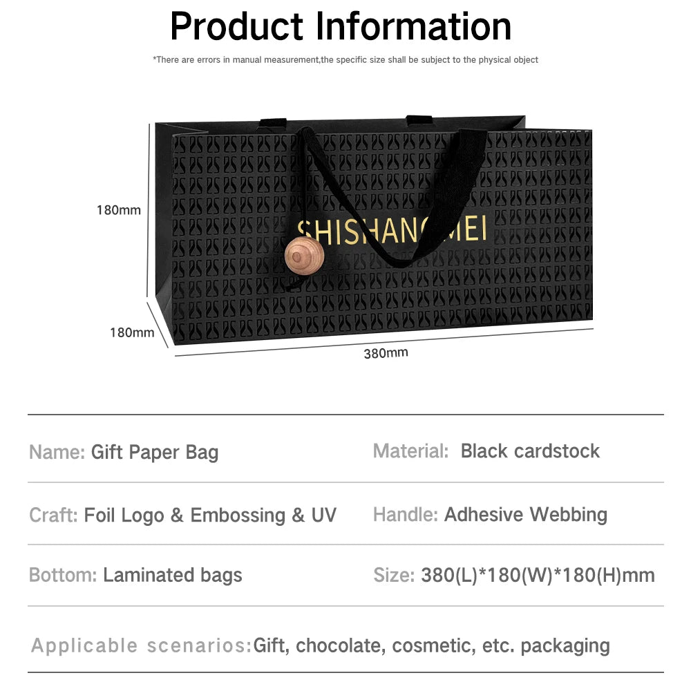 Custom Luxury Paper Shopping Bags | Embossing & Hot Stamping | Eco-Friendly Bulk