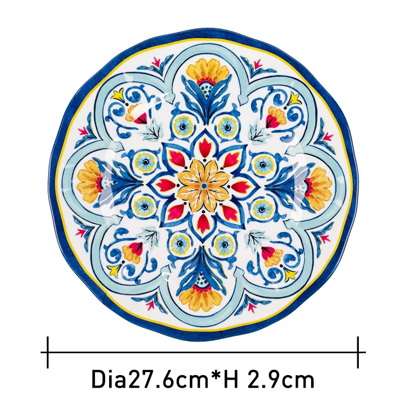 Custom Melamine Dinner Plates | Nordic Style Decal Printing