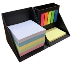 Custom Kraft Paper Desk Organizer | Eco-Friendly | Sticky Note Holder | 500pc MOQ