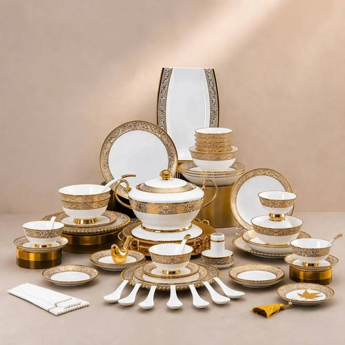 Luxury Bone China Dinnerware Set | Scratch Resistant Tableware