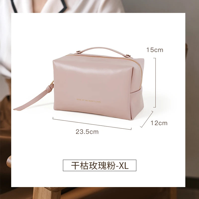 Custom Cosmetic Bags with Logo – PU Leather, 300 pcs MOQ
