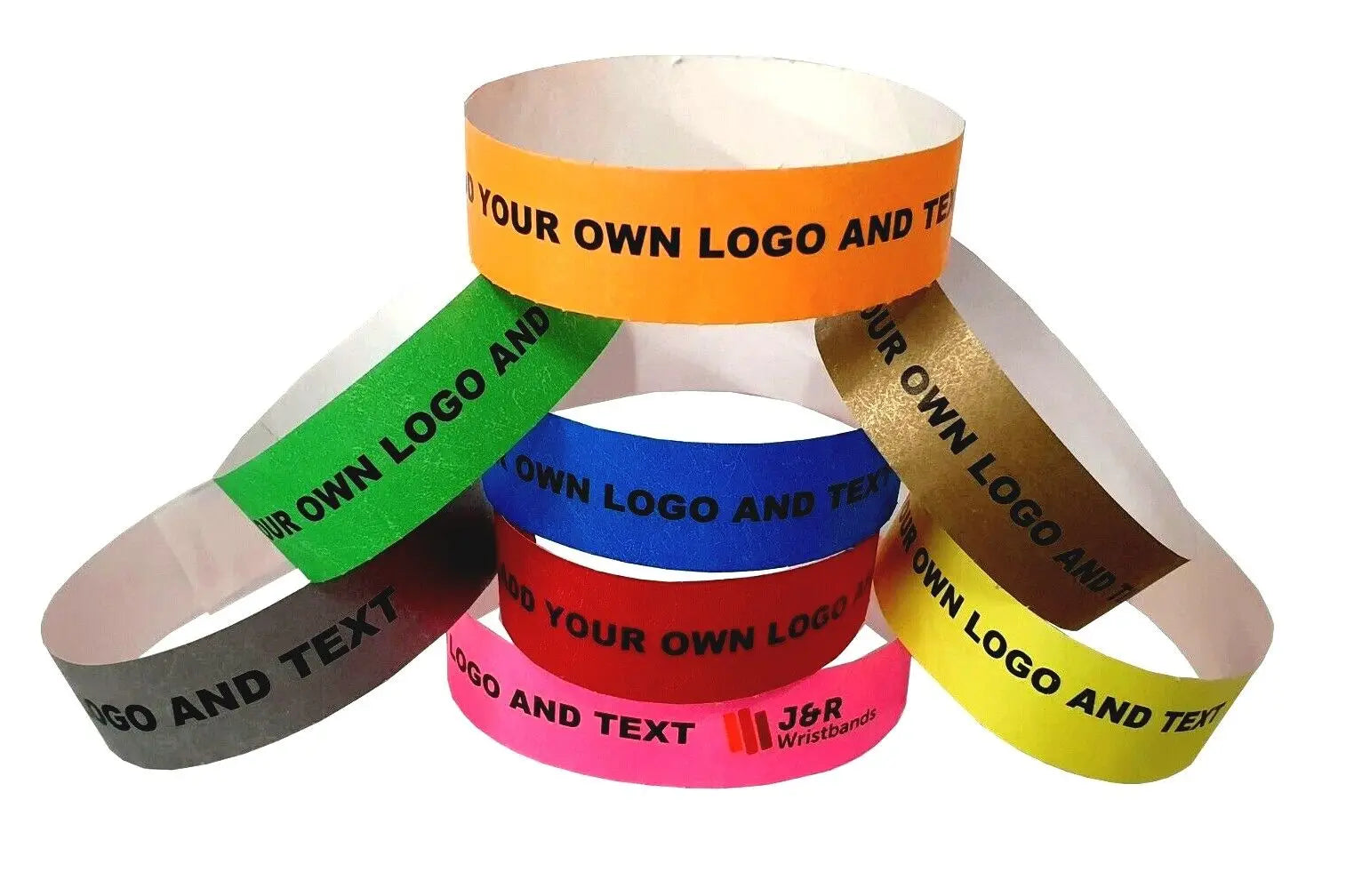 Custom Tyvek Wristbands 1,000 MOQ | Waterproof UV-Resistant Event ID