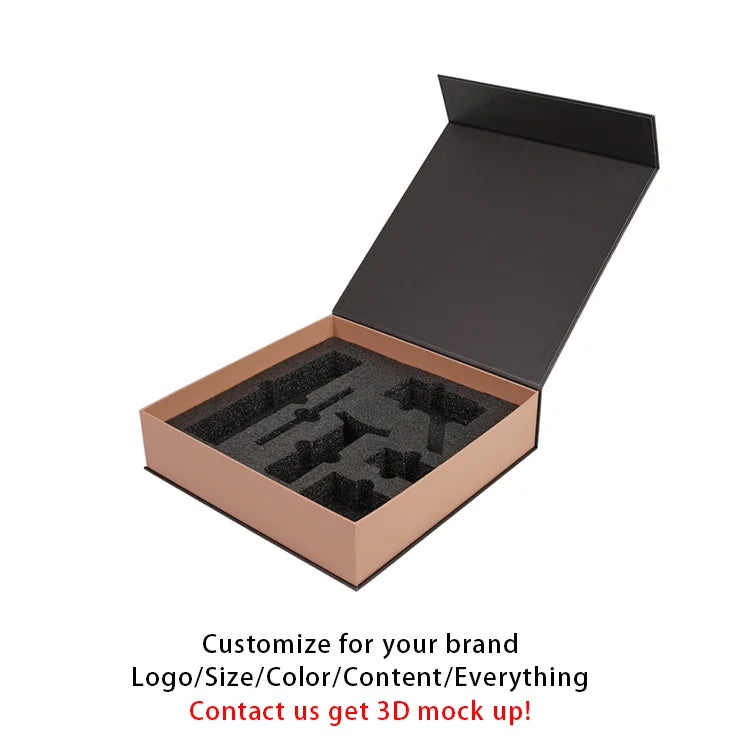 Custom Rigid Gift Boxes with Logo | MOQ 500 | Magnetic Closure
