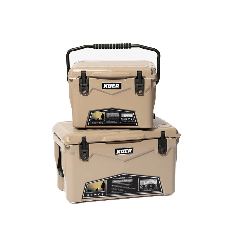 Custom 20QT Rotomolded Cooler: LLDPE, 3-5 Day Ice, Food-Grade PE | Camping Ice Box