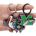 Custom Metal Keychain with Logo | Hard Soft Enamel