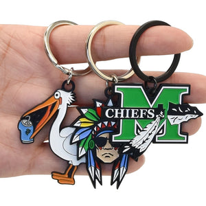 Custom Metal Keychain with Logo | Hard Soft Enamel