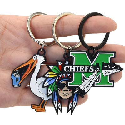 Custom Metal Keychain with Logo | Hard Soft Enamel