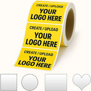 Custom Waterproof Logo Stickers on Roll for Packaging and Shipping