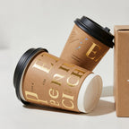Wholesale Disposable Double Wall Paper Coffee Cup with Lids