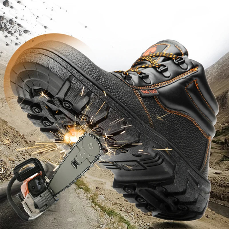 Custom CE Safety Shoes | EN ISO 20345 SB/SP1 Steel Toe & Puncture-Proof | Industrial PPE