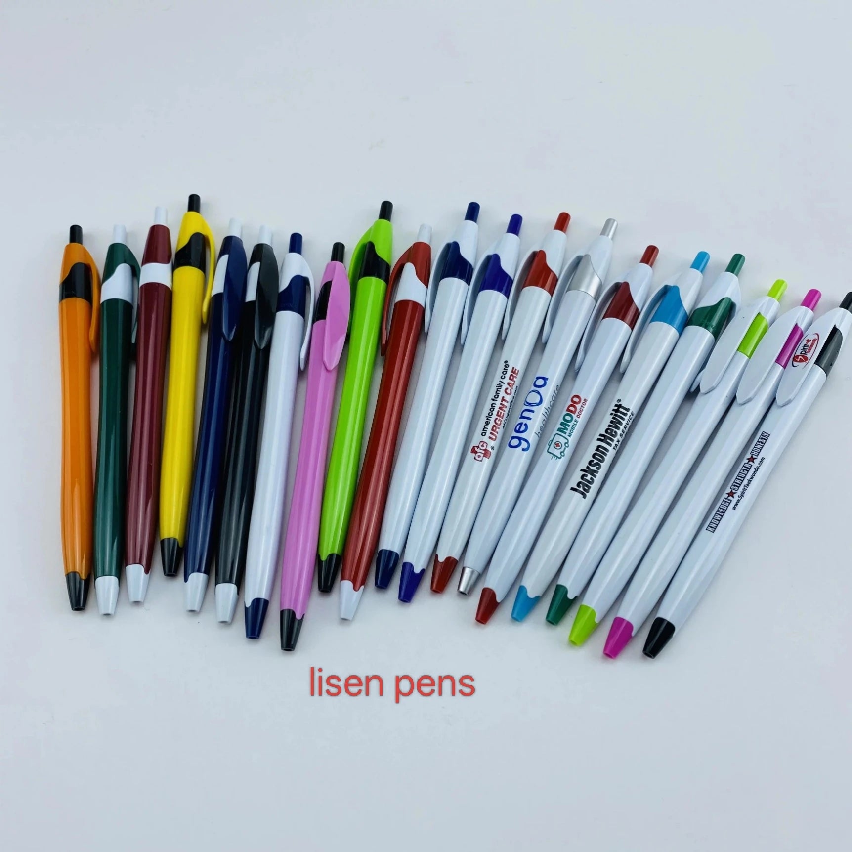 Custom Promotional Pens: 50 MOQ, 10-Day Lead, EN71/REACH | 1.0mm Ballpoint with Logo