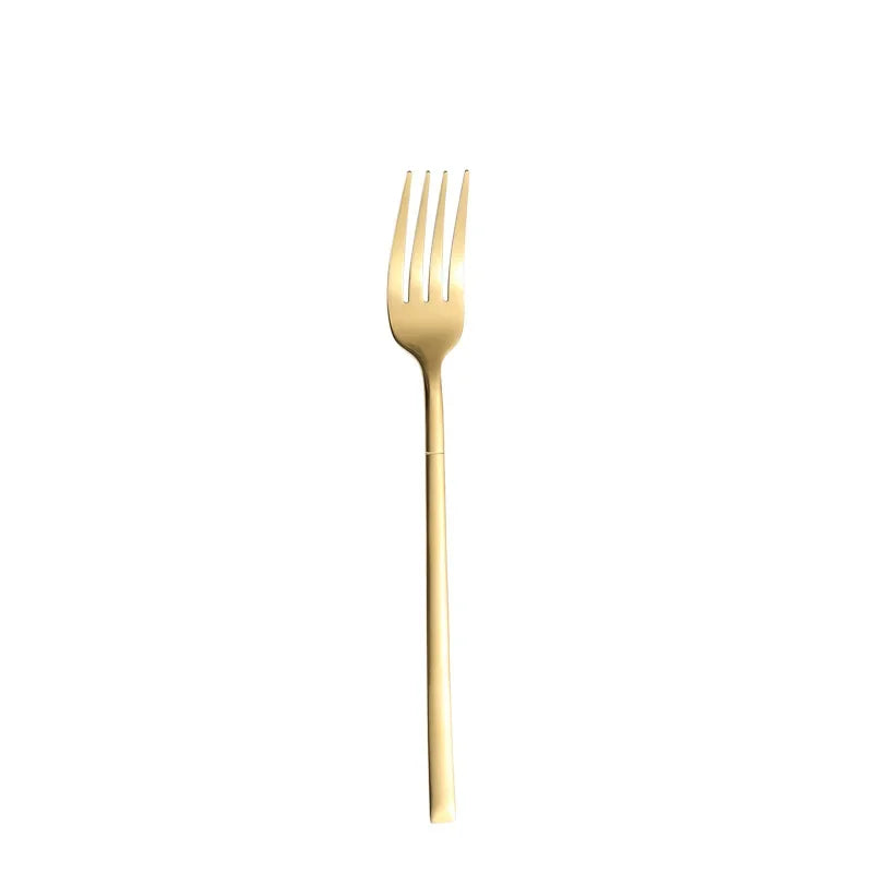 Gold Stainless Steel Flatware Set | 18/0 Elegant Wedding Flatware