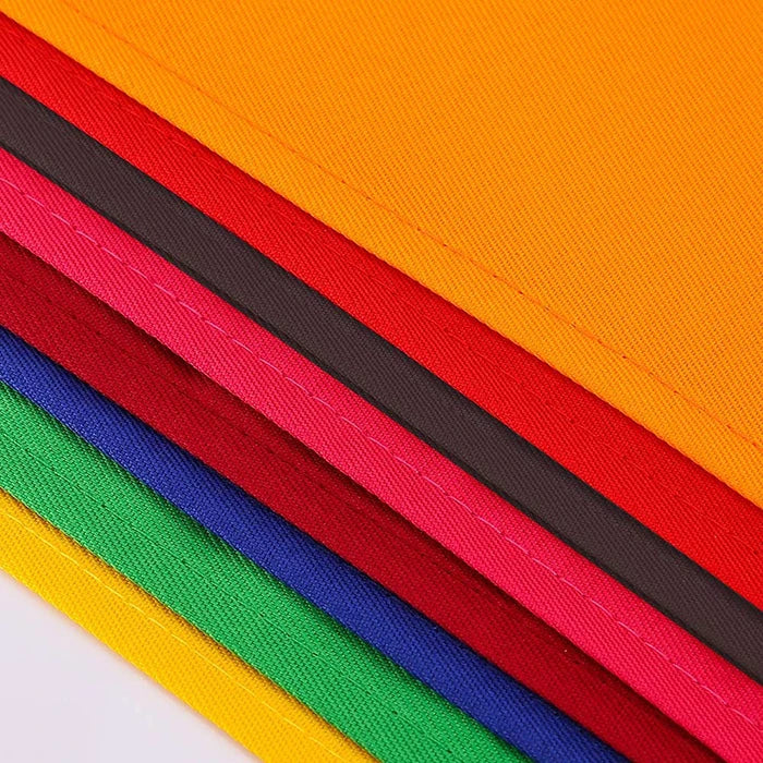 Custom Plain Color Polyester Bib Apron with Front Pocket for Cafés, Kitchens, BBQ, and Cleaning Use