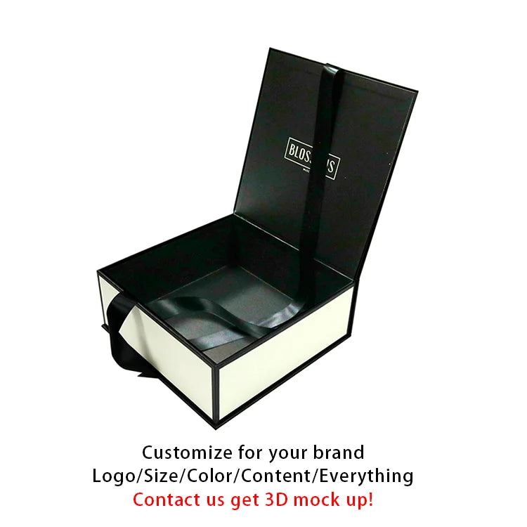 Custom Rigid Gift Boxes with Logo | MOQ 500 | Magnetic Closure
