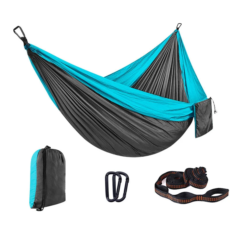 Custom 210T Parachute Nylon Hammock with Logo | 200kg Capacity, 1 MOQ, Camping