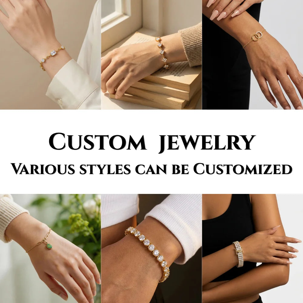 Custom 316L Stainless Steel Jewelry with Logo | MOQ 35 | 0.3μm Plating