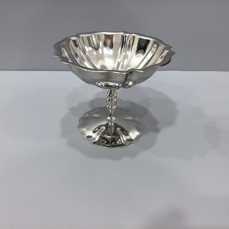 304 Stainless Steel Dessert Cup | Tulip Shape | 50 MOQ | Custom Logo
