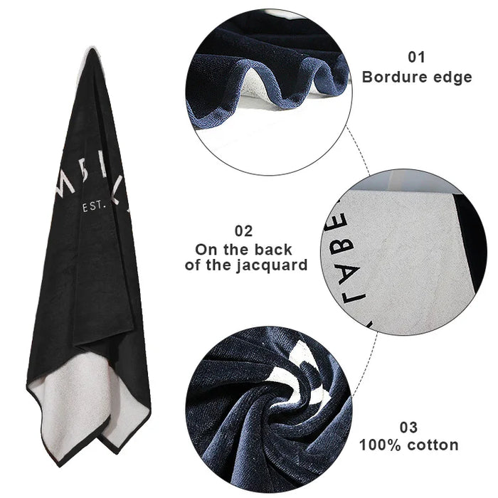 Custom Cotton Beach Towel for Resorts, Summer Events & Branded Gift Programs