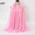 Wholesale Polyester Scarves: 105 Colors, 10-Day Lead, 90x180cm | Spring/Summer Women's Fashion