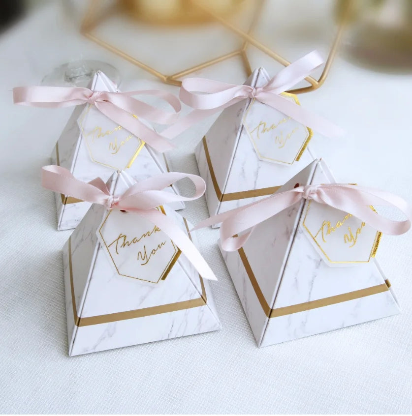 Triangle Favor Boxes | Wedding Favors | MOQ 50