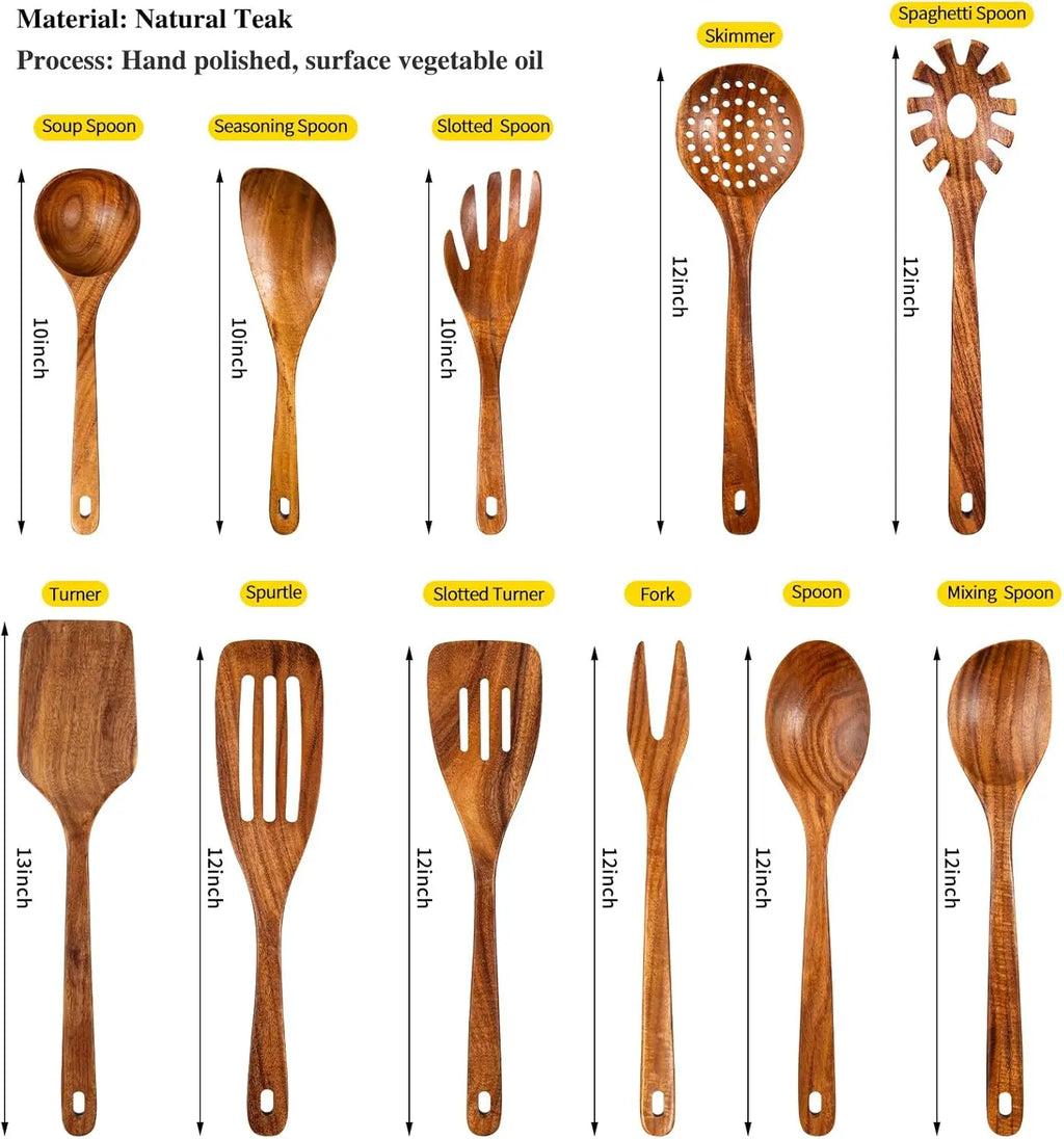 Custom Wooden Utensil Sets with Logo – Bamboo, 1 MOQ, 31-Day Lead