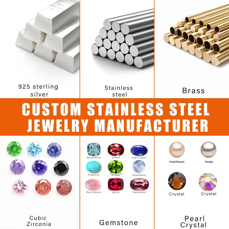 Custom 18K Gold Plated Jewelry | 925 Silver/Stainless Steel | MOQ 50