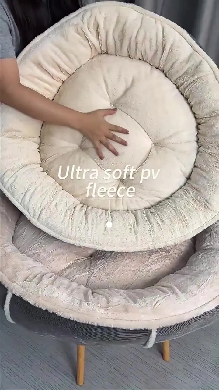 Wholesale Manufacturer Custom Logo Donut Round Product Dog Cat Pet Bed Accessories