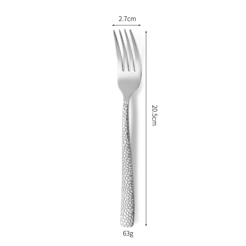 Luxury Gold Flatware Set — 18/0 Steel, 7-Day Lead, 6 Colors