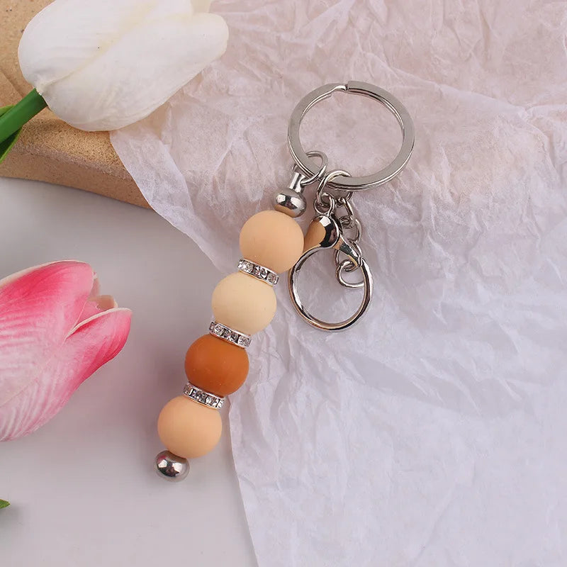 Custom DIY Beadable Keychain Kit | Metal Bars & Silicone Beads | MOQ 10