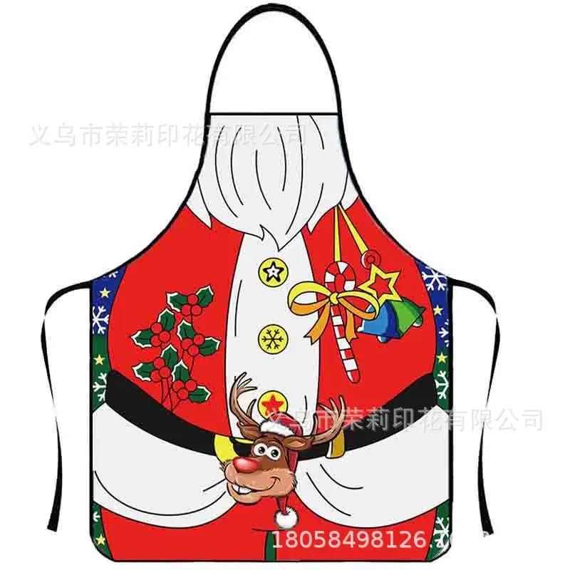 Waterproof Polyester Apron | 3D Printed Cartoon Barbecue Apron