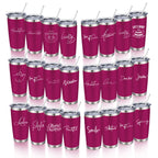 20oz Powder Coated Stainless Steel Tumbler with Lid and Straw Hole for Coffee, Travel and Laser Engraving