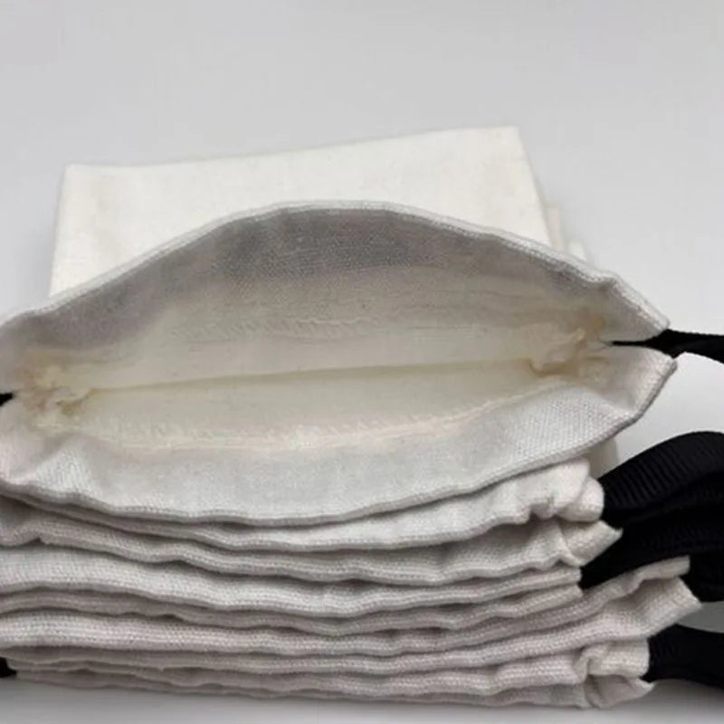 GOTS Organic Cotton Drawstring Pouches | Low MOQ 2-Day Lead Jewelry Packaging