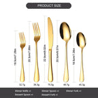 Custom Luxury Flatware Set with Logo | 300 MOQ | 7-Day Lead