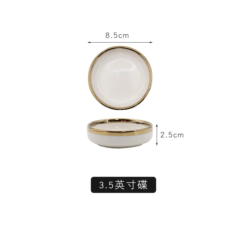 European Gold Rim Dinnerware — FDA/LFGB, 15-Day Lead, Low MOQ