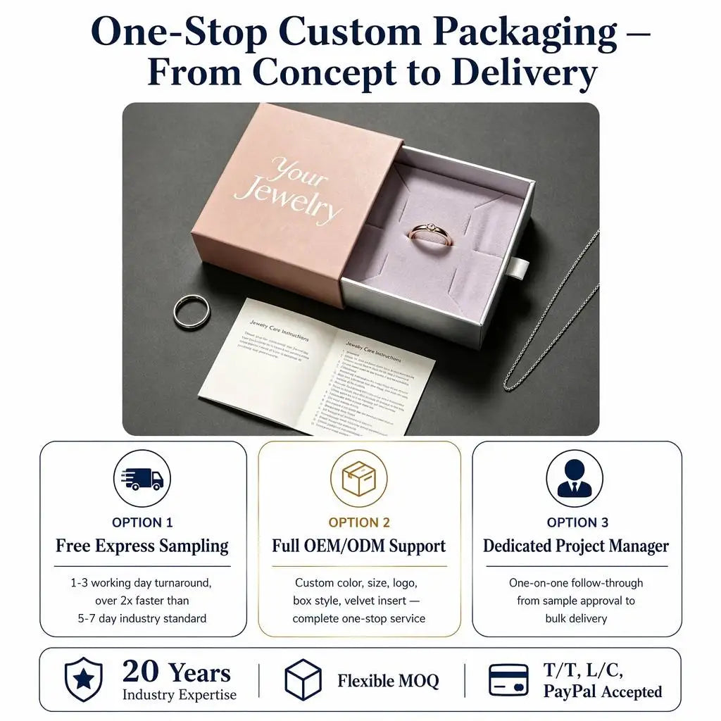 Custom FSC Certified Jewelry Drawer Box | MOQ 500 | 9-Day Lead Time