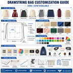 Custom Waterproof Drawstring Bag | 100 MOQ for Gym & Sports Events