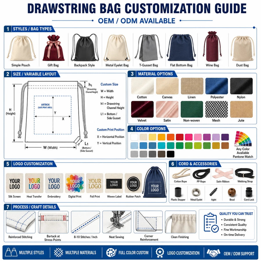 Custom Waterproof Drawstring Bag | 100 MOQ for Gym & Sports Events