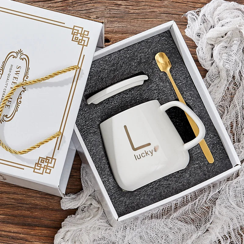 Custom Ceramic Mugs: 40 MOQ, 7-Day Lead, BPA-Free | 301-400ml Drinkware with Lid & Gift Box
