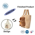 Custom Plush Backpack with Logo | Bulk MOQ 20 Pcs