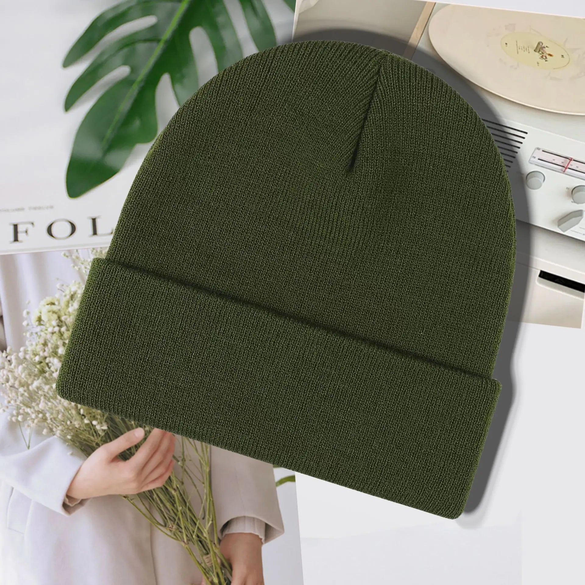 Custom Jacquard Knit Beanies with Logo | 1 MOQ Premium