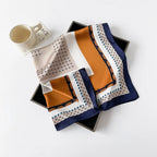 Square Silk Scarf | Digital Print | Custom Logo | 100 MOQ | Women's Fashion