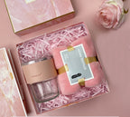 Custom Ceramic Gift Sets: 10 MOQ, 5-Day Lead | Mug, Bottle, Towel for Weddings & Corporate Gifts