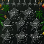 Custom Acrylic Star Christmas Ornament Blanks Wholesale | MOQ 500