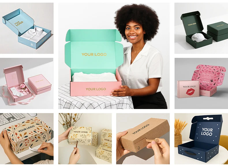 Custom Printed Mailer Boxes: 500 MOQ, 12-Day Production, CMYK Offset | Cardboard Gift & Shipping Packaging