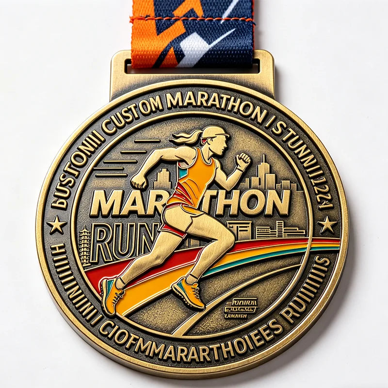 Custom 3D Painted Medals | Double Sided Metal Sports Award MOQ 100