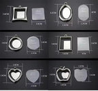 Custom Zinc Alloy Photo Keychain 100pcs MOQ | Silk Screen 7 Colors | Interchangeable Picture Frame