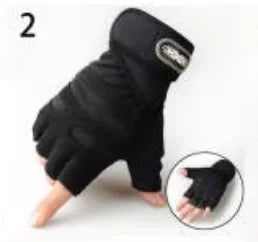 Custom Half-Finger Fitness Gloves with Logo | MOQ 100 Pairs