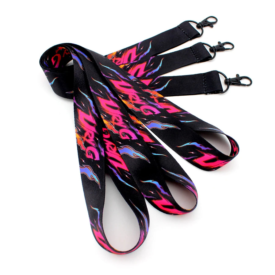Vibrant Full-Color Personalized Lanyards - Silky Smooth Sublimation Neck Straps for Identity & Branding