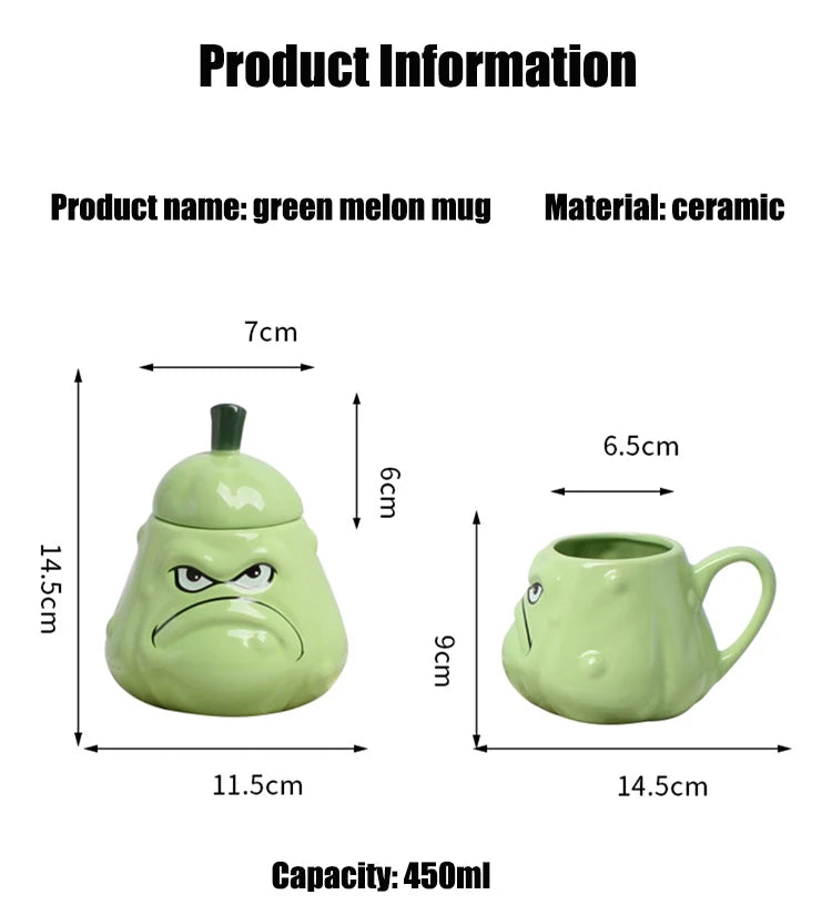 Custom 3D Ceramic Mugs: 60 MOQ, 6-Day Lead, 450ml | Green Pottery Coffee Cups with Handle