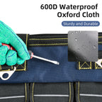 Custom Electrician Tool Bags with Logo – 1680D Oxford, 150 lb Cap